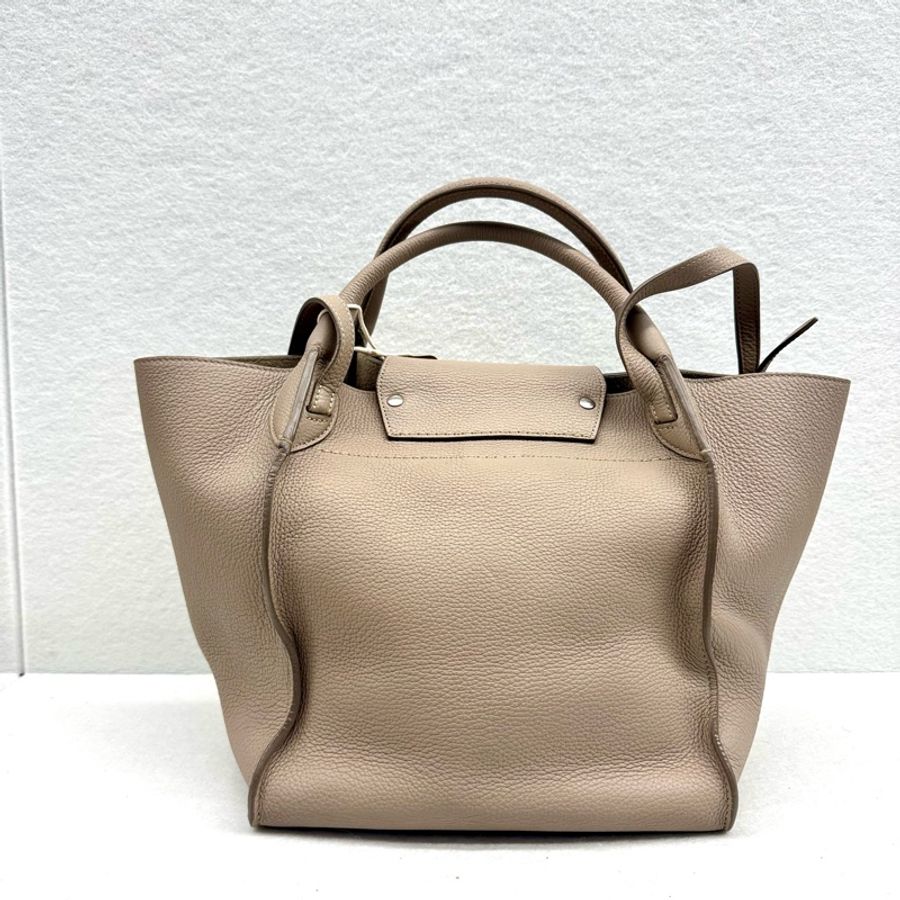Celine 大象灰Big Bag荔枝牛皮單肩包通勤休閒王者-2