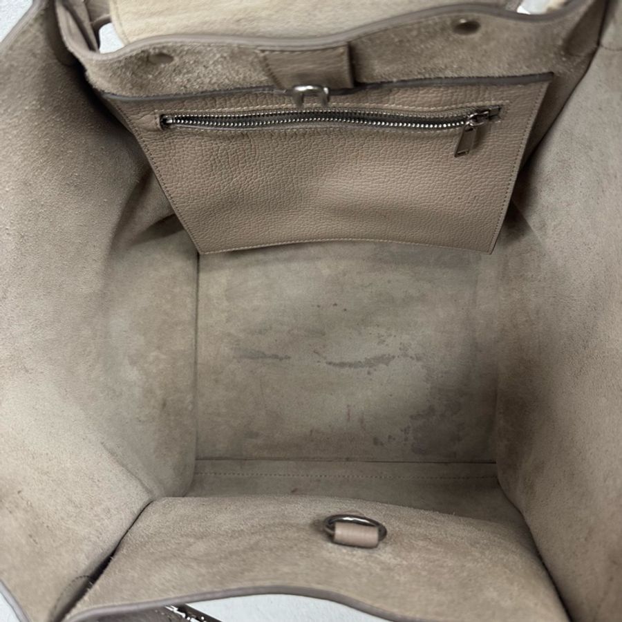 Celine 大象灰Big Bag荔枝牛皮單肩包通勤休閒王者-14