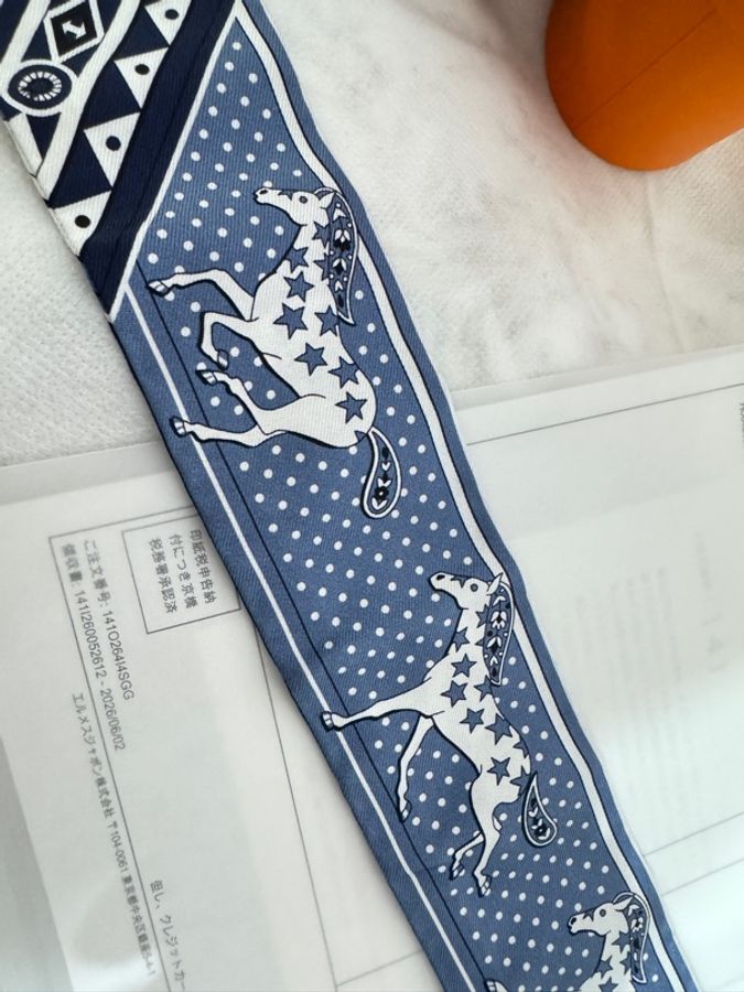 愛馬仕絲巾 Cheval de Coeur Bandana Twilly-3