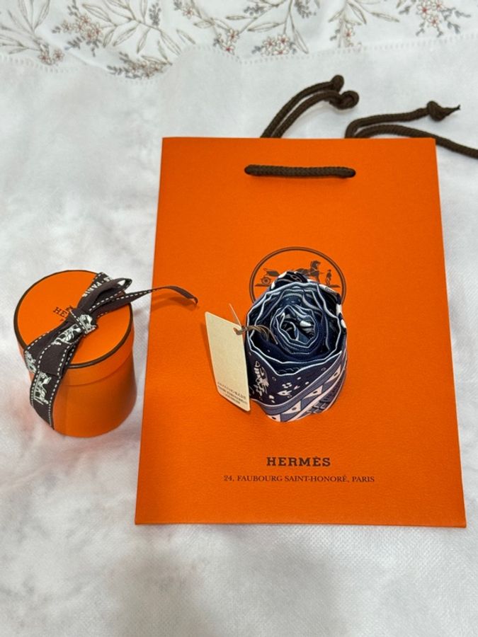 愛馬仕絲巾 Cheval de Coeur Bandana Twilly-9