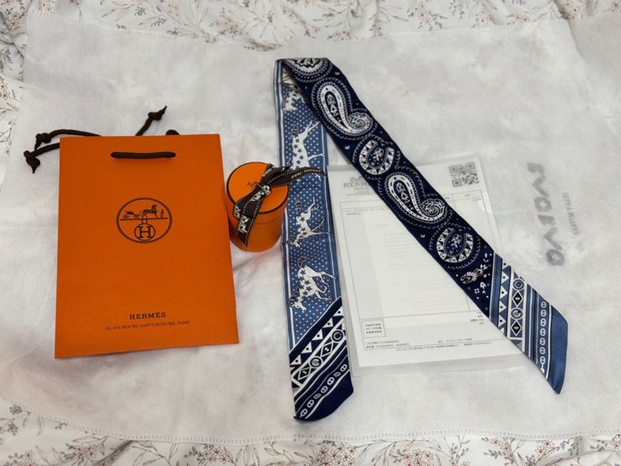 愛馬仕絲巾 Cheval de Coeur Bandana Twilly-10