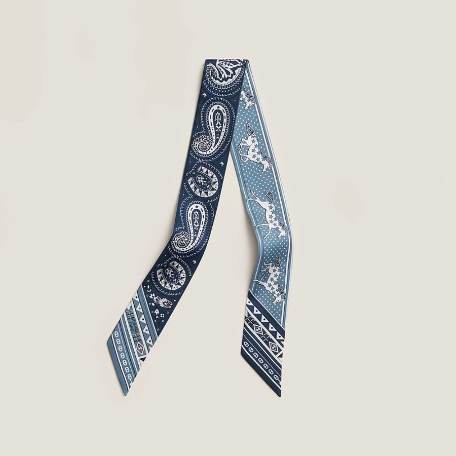 Hermes Twilly 愛馬仕絲巾 Cheval de Coeur Bandana-12