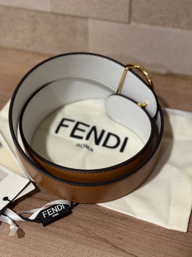 Fendi經典雙面用皮帶-1