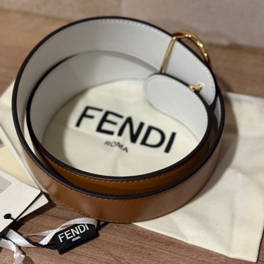 Fendi經典雙面用皮帶-7