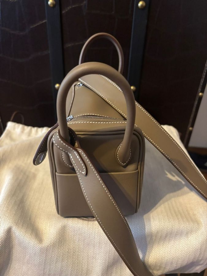 Mini Lindy II swift皮 18 etoupe大象灰-5