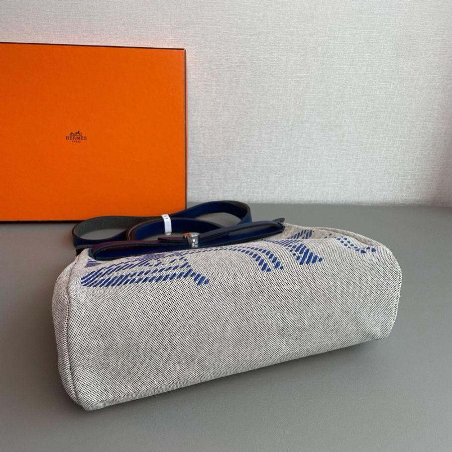 🐎Hermes愛馬仕｜herbag31 藍色狂躁新娘銀扣｜98新｜Z刻-5