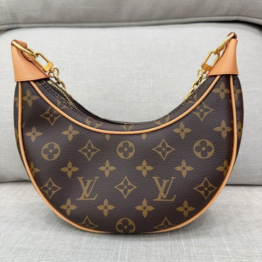 JK國際二手精品✨LV M81098 月亮包 晶片款 購證正本-2