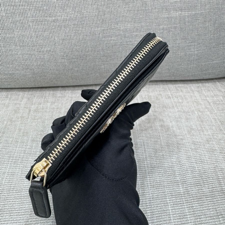 JK國際二手精品✨Chanel L型零錢包/卡包 芯片款 台灣購證-5