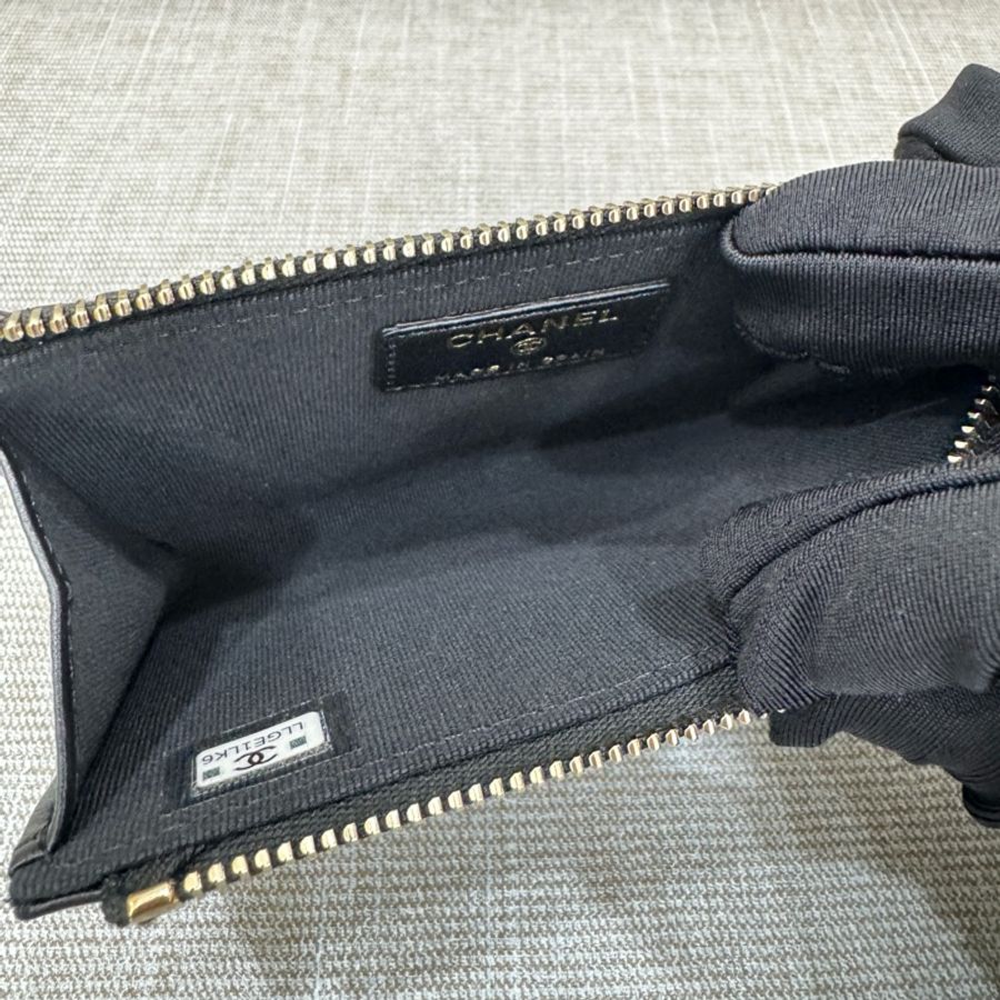 JK國際二手精品✨Chanel L型零錢包/卡包 芯片款 台灣購證-7