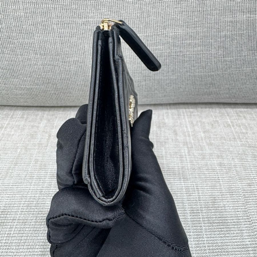 JK國際二手精品✨Chanel L型零錢包/卡包 芯片款 台灣購證-11