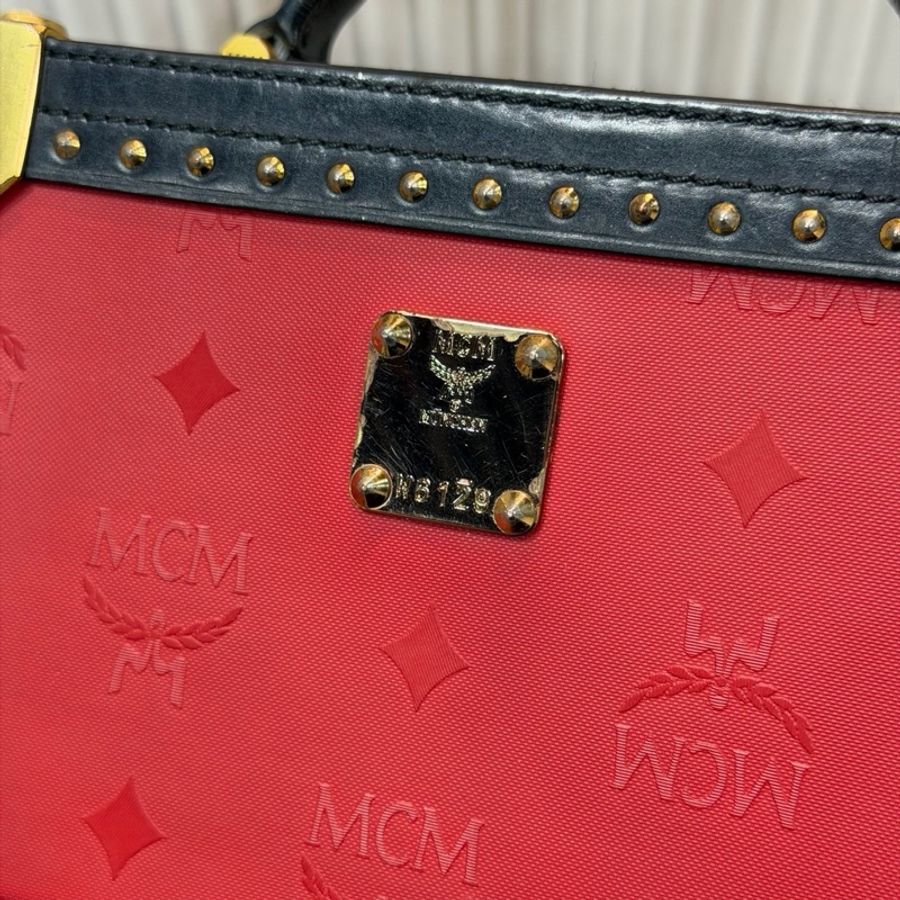 Mcm • 經典柏林系列黑紅金硬盒子包 🈶原廠背帶 原價7萬多-7