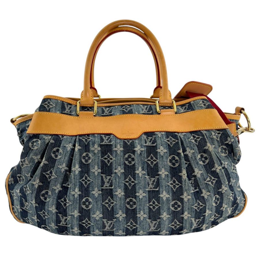 路易威登 (LOUIS VUITTON) Monogram Denim Cavalier GM M95336 手提包 藍色 女士-1