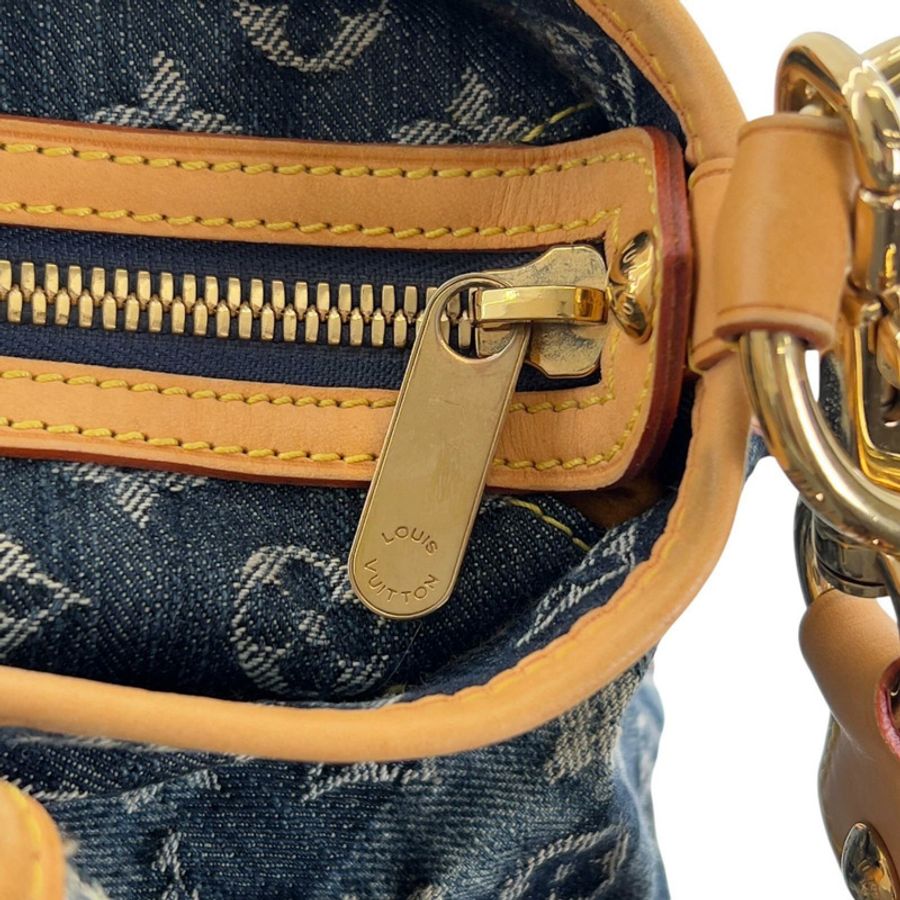 路易威登 (LOUIS VUITTON) Monogram Denim Cavalier GM M95336 手提包 藍色 女士-15