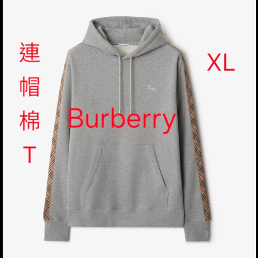 XL/原價2萬9/全新/Burberry 長袖連帽大學棉T-0