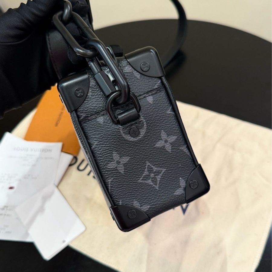 Louis Vuitton • 經典黑老花Mini Soft Trunk 盒子包 🈶22年購證-4