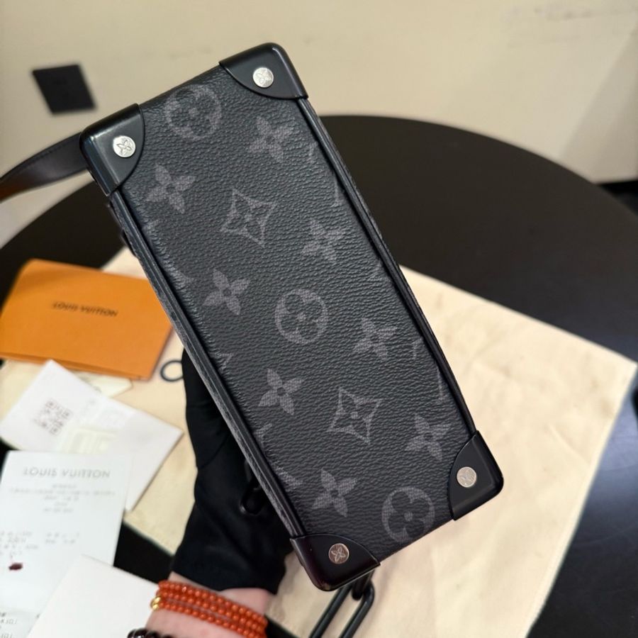 Louis Vuitton • 經典黑老花Mini Soft Trunk 盒子包 🈶22年購證-7