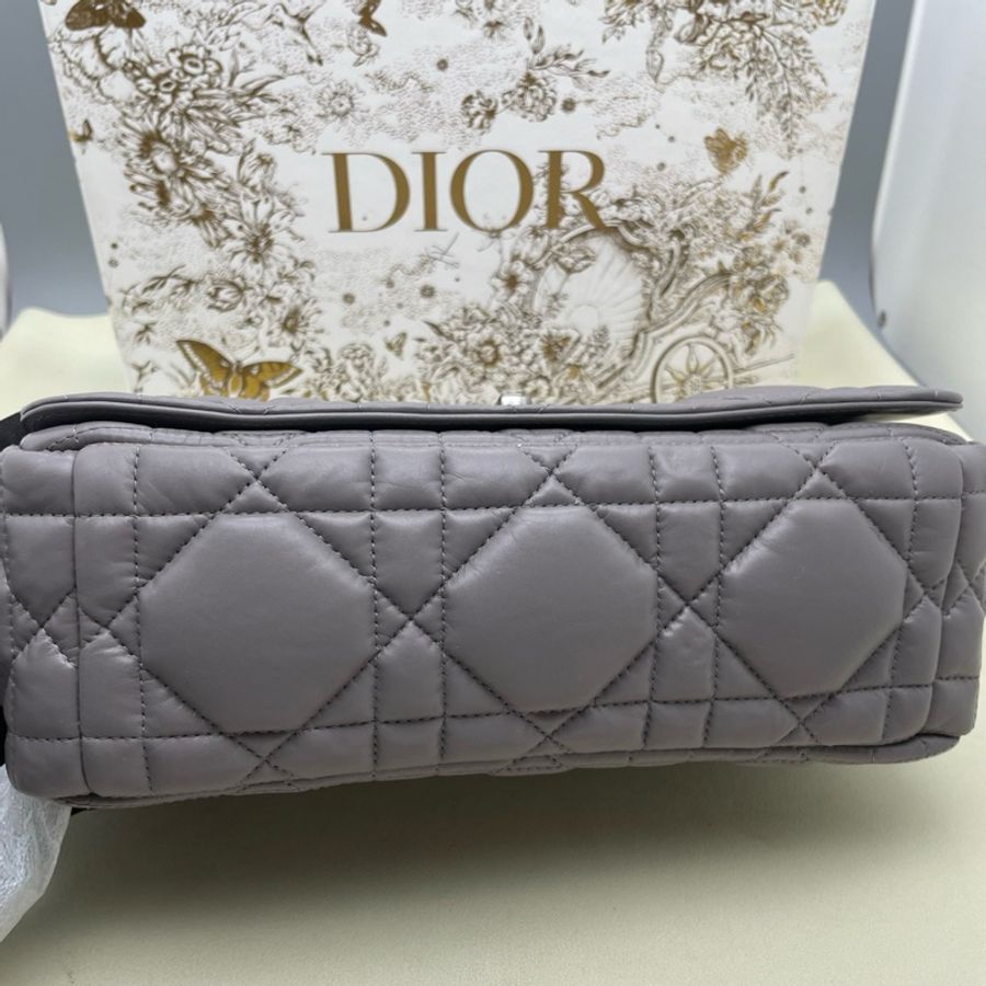 迪奧/Dior 21年Caro灰色泡芙包 尺寸26x15x8mm附件防塵袋-4