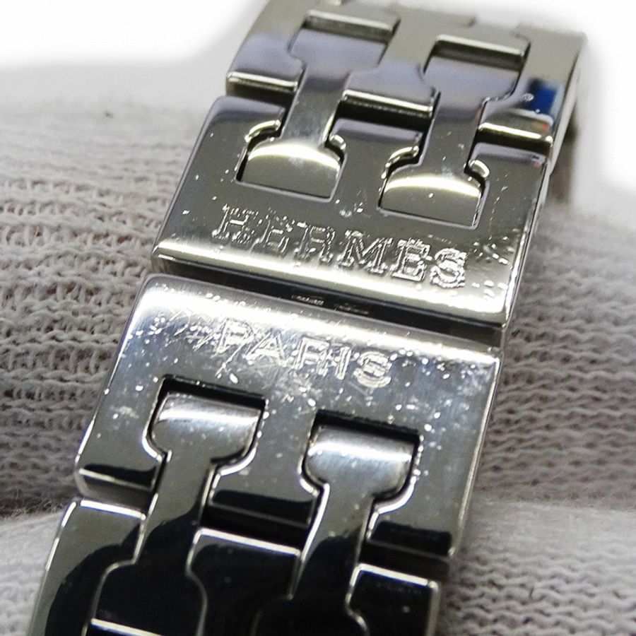 愛馬仕 (Hermes) 女士腕錶,H-Watch 品牌,石英機芯,不銹鋼 (SS),型號 HH1.210,銀色/象牙色-8