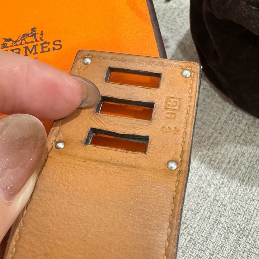 Hermès Kelly 經典寬皮手環-3