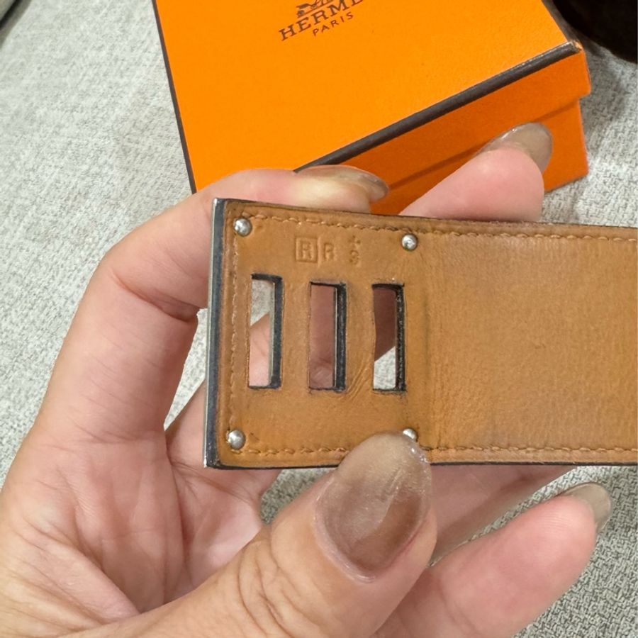 Hermès Kelly 經典寬皮手環-6