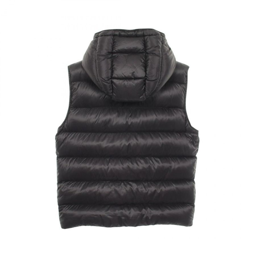 MONCLER VANOISE 帶帽羽絨背心 尼龍 黑色 #4 二手男款-1