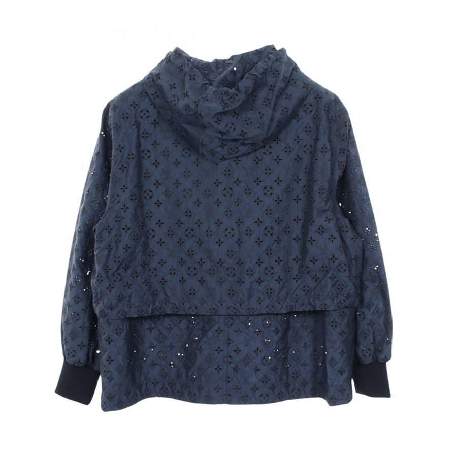 路易威登 (LOUIS VUITTON) 刺繡 Monogram 連帽衫(帶帽)其他外套 RW222W O78 FNVB04 尼龍聚酯纖維 海軍藍-1