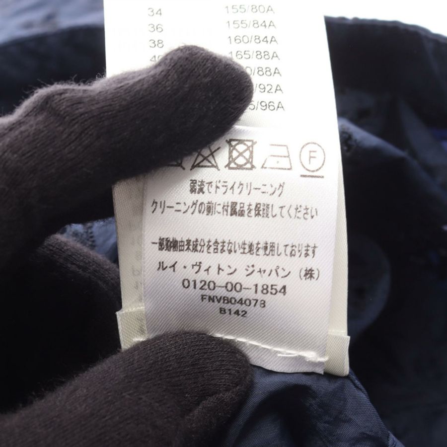 路易威登 (LOUIS VUITTON) 刺繡 Monogram 連帽衫(帶帽)其他外套 RW222W O78 FNVB04 尼龍聚酯纖維 海軍藍-3