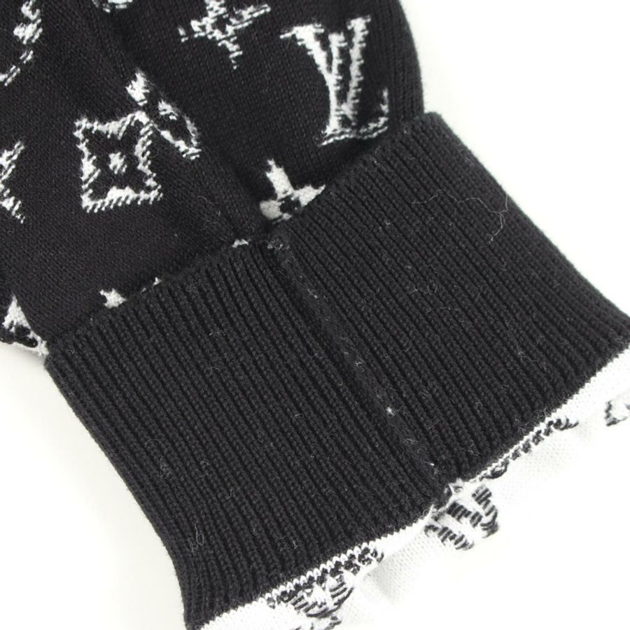 路易威登 Monogram 漸變連帽衫 RM241Q USO HQN43W 純棉 黑色 二手 #M-7