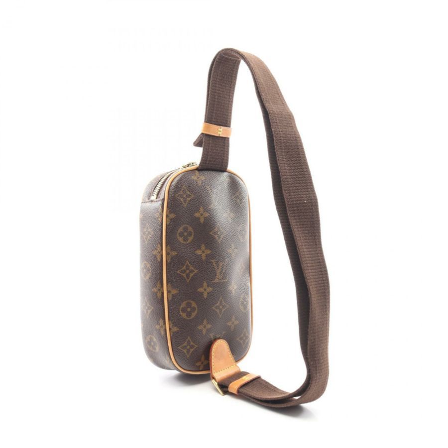 路易威登 Pochette Gange 腰包斜背包 M51870 Monogram 帆布 二手 LV-1
