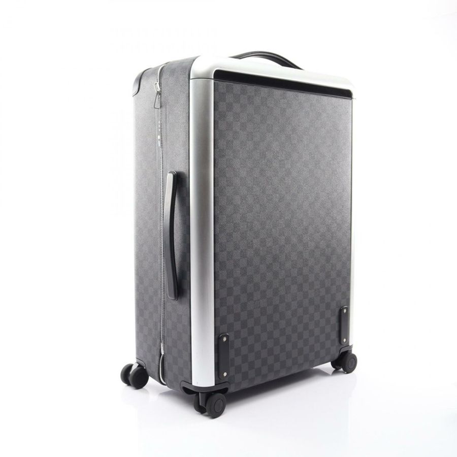 路易威登 Horizon 70 Damier Graphite 手提包 N41646 PVC塗層帆布皮革 黑色 灰色 二手-1