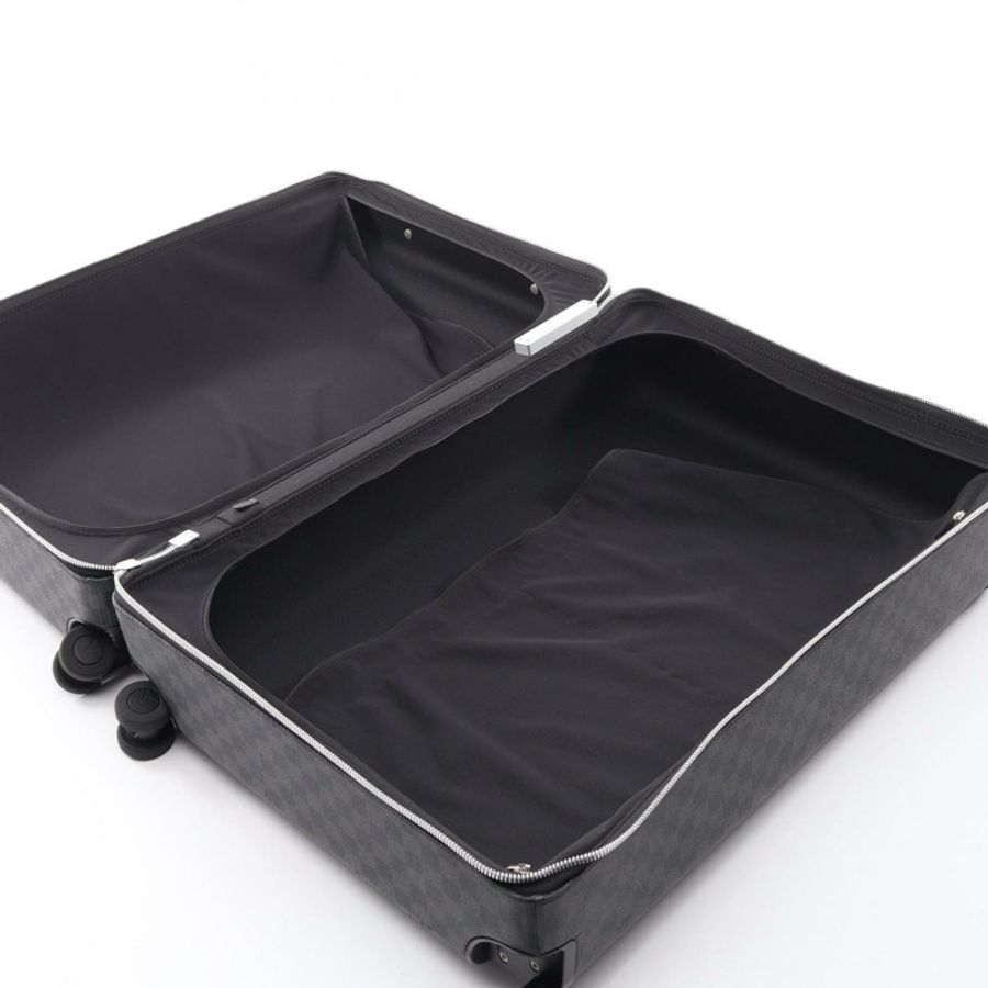 路易威登 Horizon 70 Damier Graphite 手提包 N41646 PVC塗層帆布皮革 黑色 灰色 二手-2
