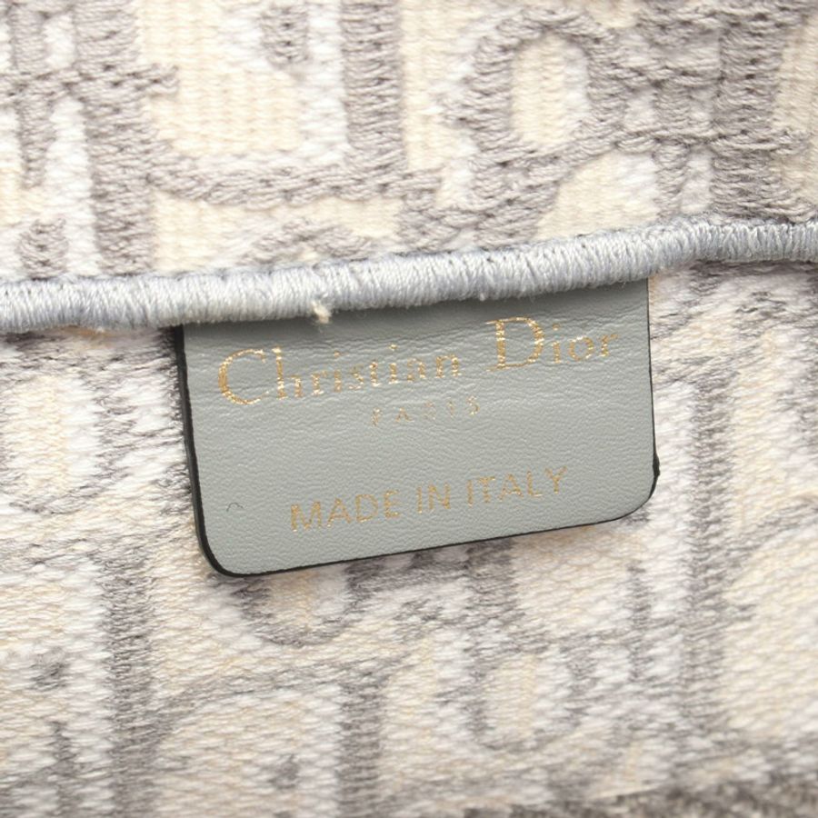 Dior BOOK TOTE 中型斜紋帆布包 M1296ZRIW_M20I 灰色 二手 女士 logo-3