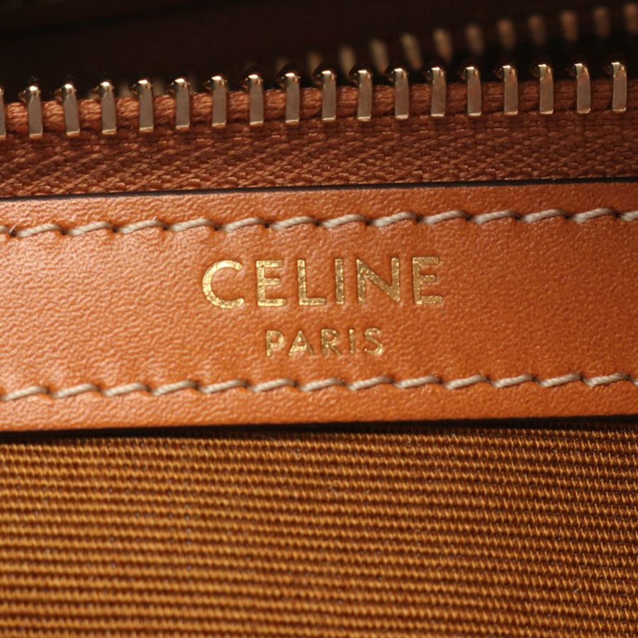 CELINE 中型平底購物手袋 Triomphe 單肩托特包 123832O9003MI 帆布 全新-3
