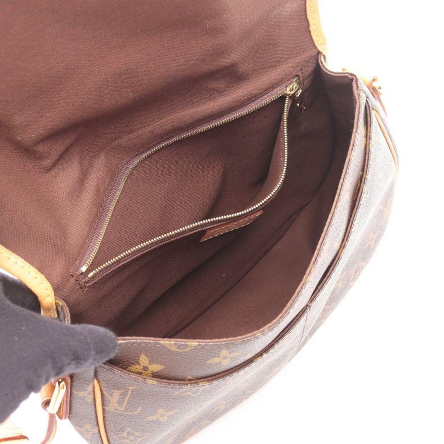 路易威登 Menilmontant PM 單肩斜背包 M40474 Monogram 皮革-2