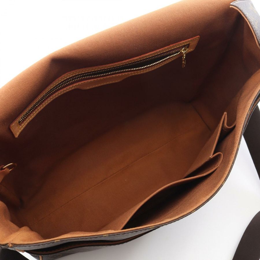路易威登 Abbesses 斜背包 M45257 Monogram 皮革 棕色 二手-2