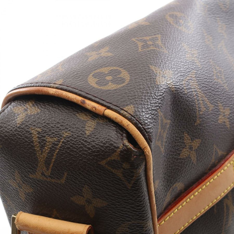 路易威登 Abbesses 斜背包 M45257 Monogram 皮革 棕色 二手-6