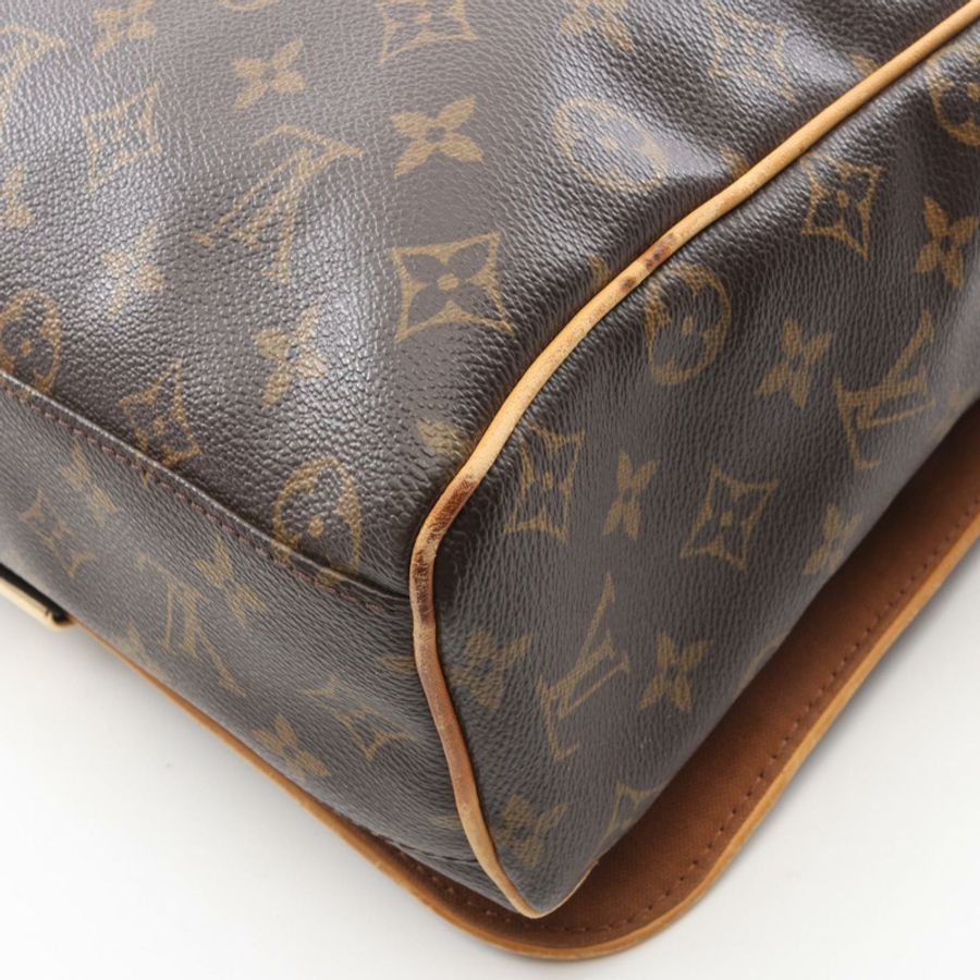 路易威登 Abbesses 斜背包 M45257 Monogram 皮革 棕色 二手-10