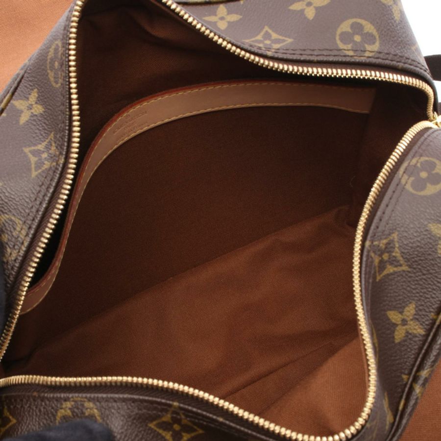 路易威登 Naviglio Monogram 肩背包 M50205 PVC塗層帆布皮革棕色二手女士-2