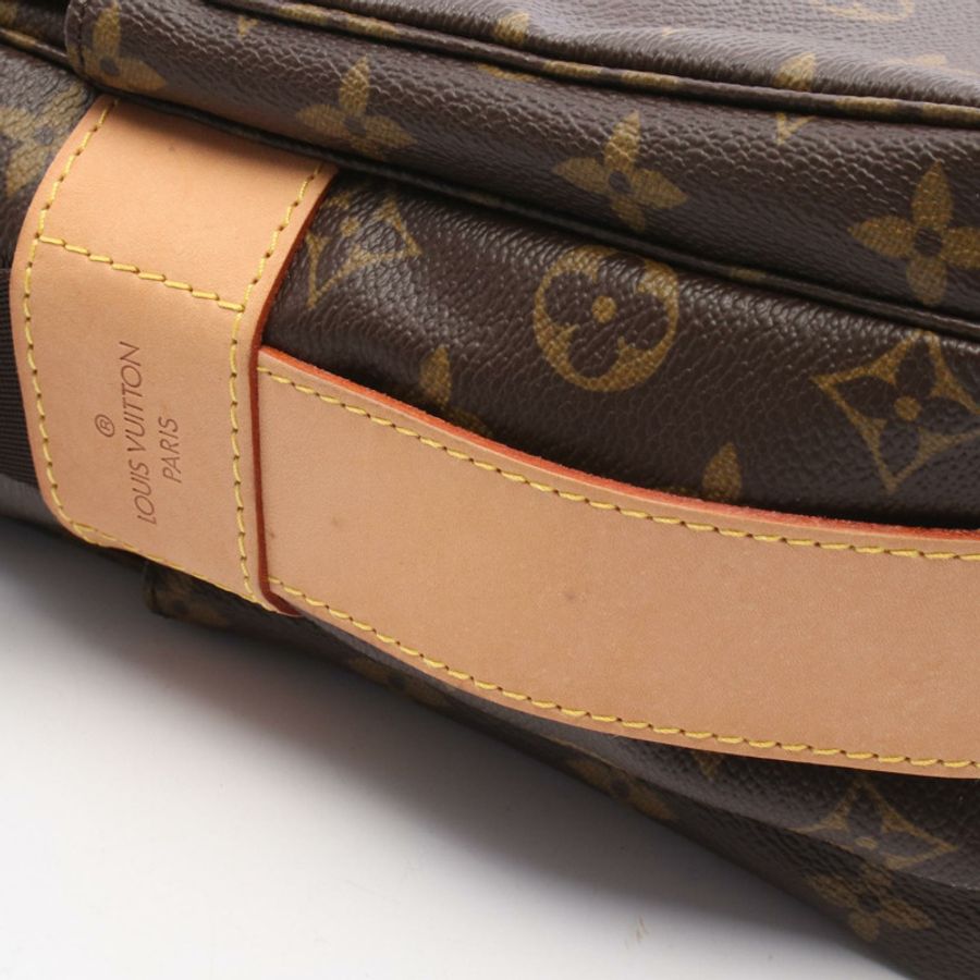 路易威登 Naviglio Monogram 肩背包 M50205 PVC塗層帆布皮革棕色二手女士-5