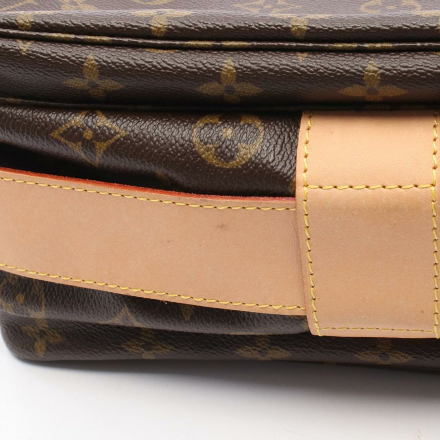 路易威登 Naviglio Monogram 肩背包 M50205 PVC塗層帆布皮革棕色二手女士-7
