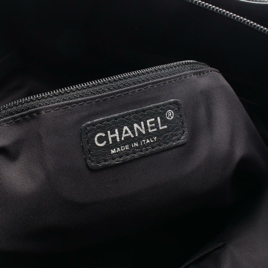 香奈兒 (CHANEL) Paris Biarritz MM 手提包 A34209 帆布皮革 黑色 SHW 二手-3