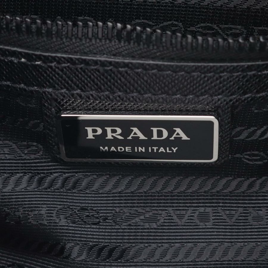 PRADA RE-NYLON TESSUTO+SAFFIANO 肩背包 2VH0482DMHF0002 尼龍 Saffiano 皮革 黑色 全新 男女通用-3