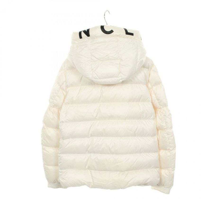 MONCLER SALZMAN 連帽羽絨外套 1A00009 尼龍 白色 二手 男款-1