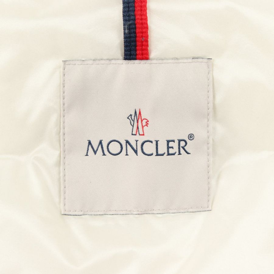 MONCLER SALZMAN 連帽羽絨外套 1A00009 尼龍 白色 二手 男款-2