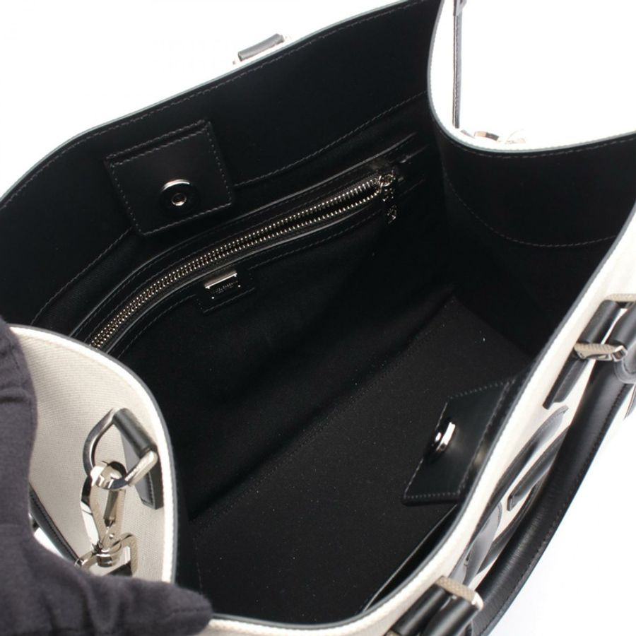 DOLCE & GABBANA DG logo 手提單肩包 BM2012AY9968S469 帆布皮革 米色-2