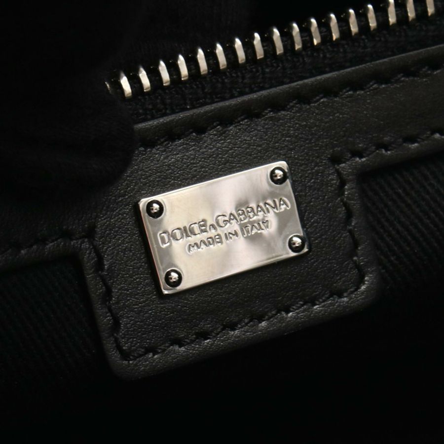 DOLCE & GABBANA DG logo 手提單肩包 BM2012AY9968S469 帆布皮革 米色-3