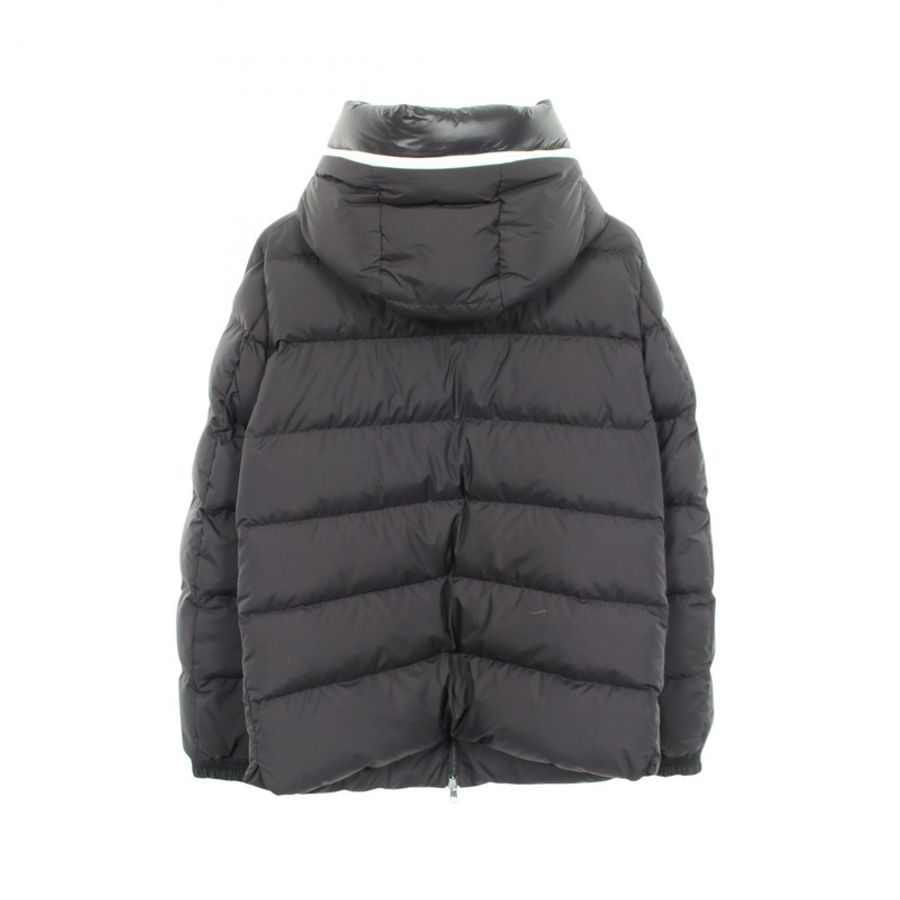 MONCLER CARDERE 連帽羽絨外套 1A00182 聚酯纖維 黑色 二手 男款-1