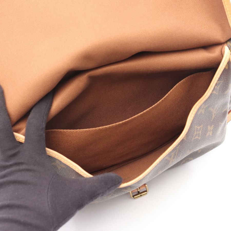路易威登 Saumur 30 肩挎包 M42256 Monogram 皮革 棕色 LV-3