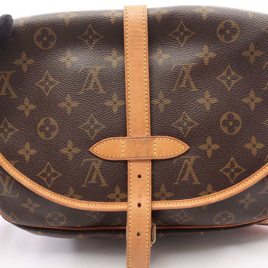 路易威登 Saumur 30 肩挎包 M42256 Monogram 皮革 棕色 LV-6