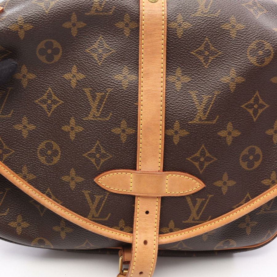 路易威登 Saumur 30 肩挎包 M42256 Monogram 皮革 棕色 LV-7